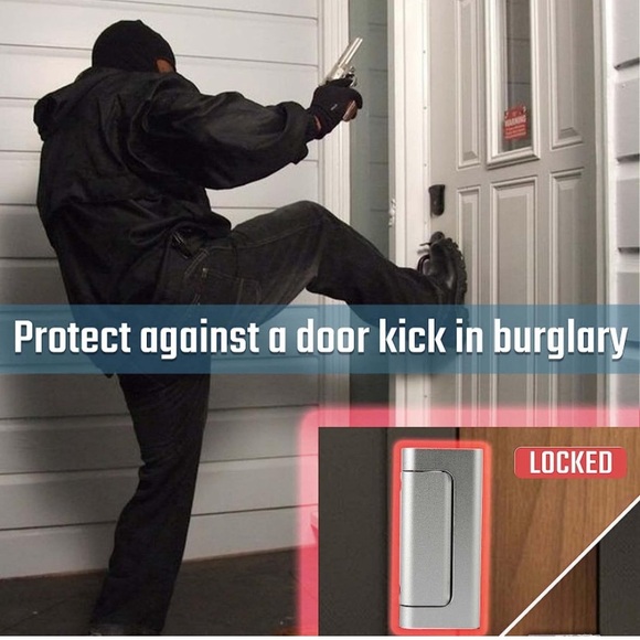 3PACK Home Security Door Reinforcement Lock Childproof, - Picture 3 of 11